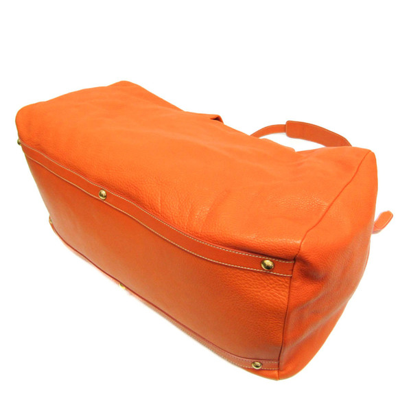 PRADA Leather Boston Bag in Orange - Picture 2 of 15